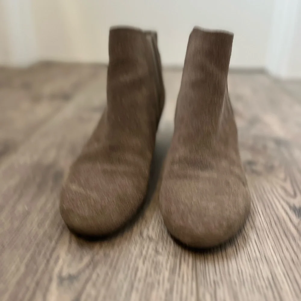 Nine West gray/taupe wedge bootie - Picture 5 of 5